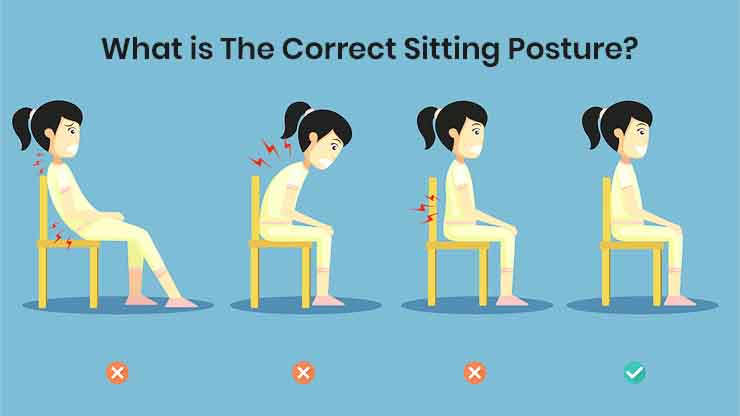 What is the correct sitting posture