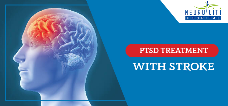 How is the treatment plan customized for PTSD patients with stroke?
